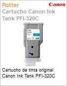 Cartucho de tinta original Canon Ink Tank PFI-320C  (Figura somente ilustrativa, no representa o produto real)